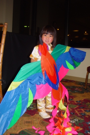 Kasen and her kite